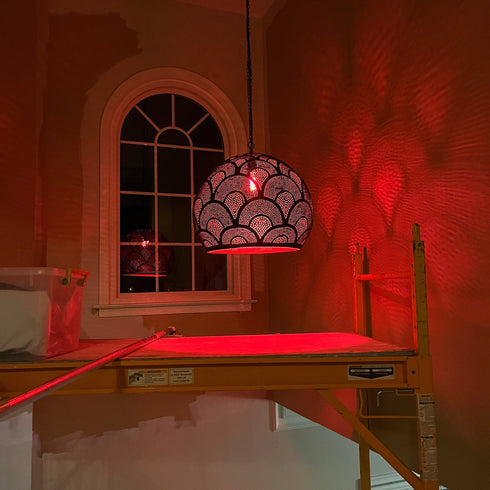 Handcrafted Elegance: Moroccan Brass Ceiling Light (PL 1054)